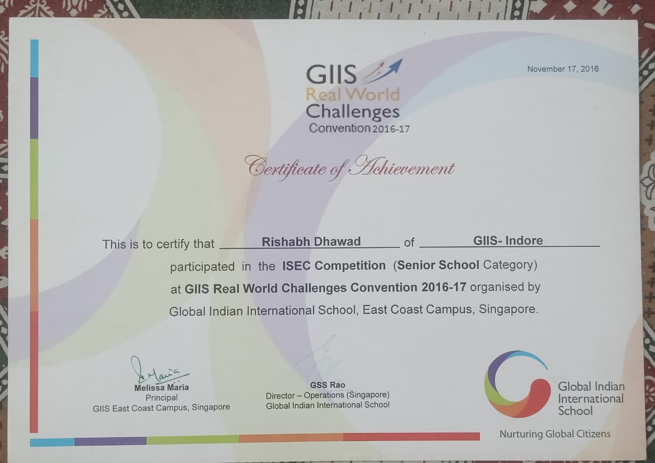 GIIS Real World Challenges Convention Singapore 2016
